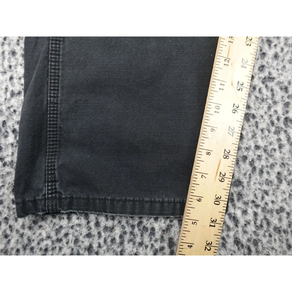 Wrangler RIGGS Workwear Carpenter Pants Mens 36x32 Black Distressed 3W060BL